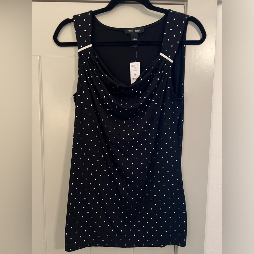 WHBM Black Top NWT